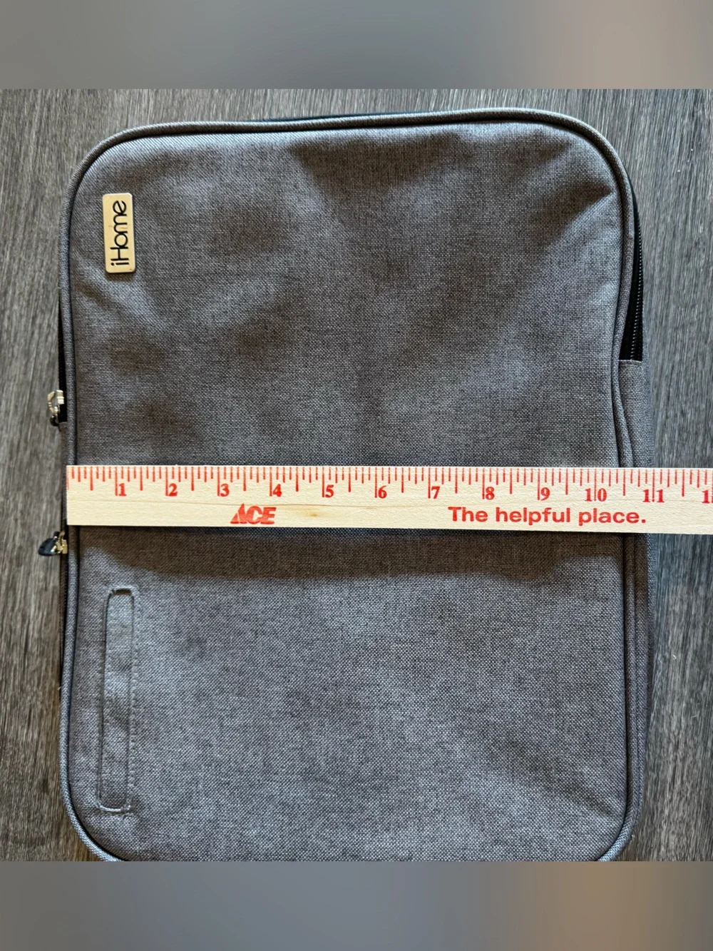 iHome Smart Brief Heathered Gray Laptop Bag / Tech Organizer Sleeve